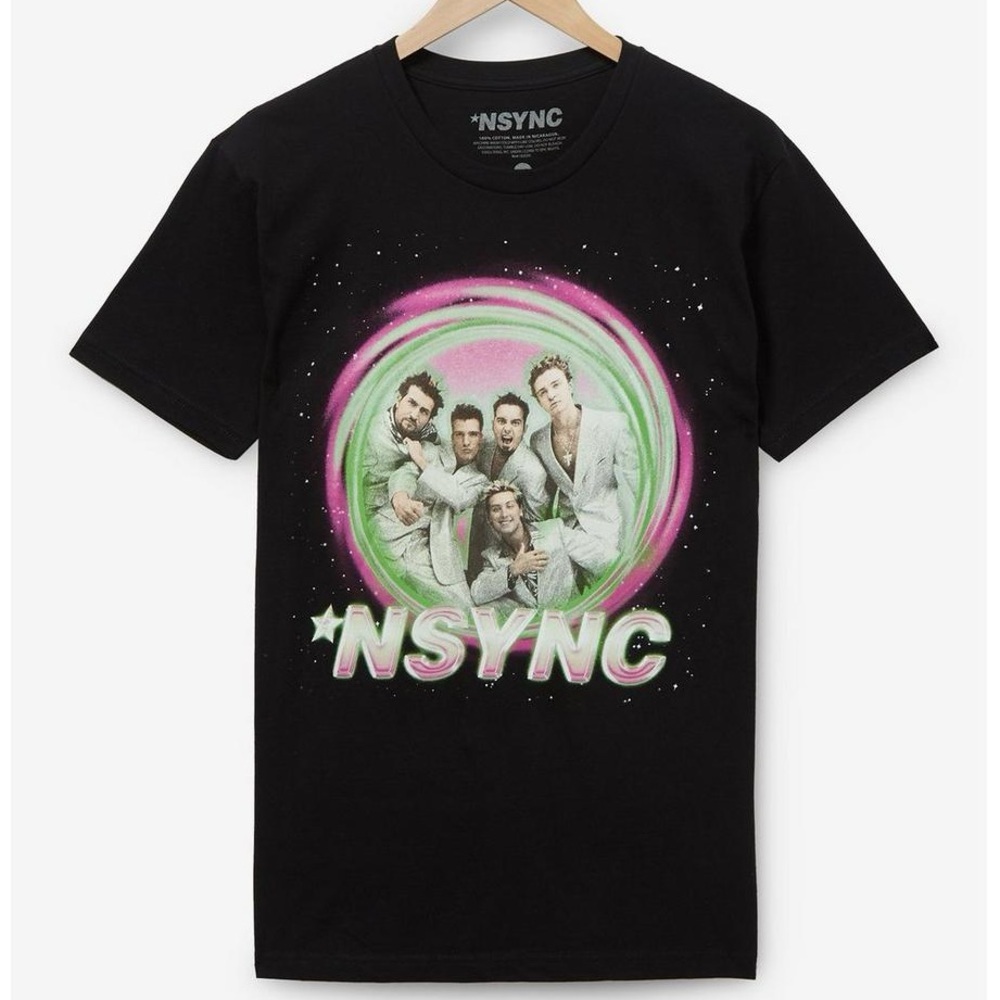 NSYNC Group Portrait Black Vintage Graphic T-Shirt/Tee | Unisex | NEW!!🎤💗